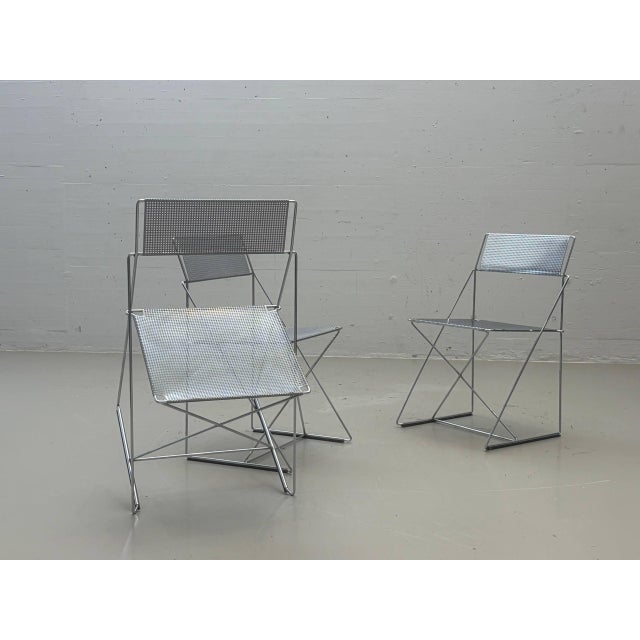 X-Line Chair by Niels Jørgen Haugesen, 1970s For Sale - Image 3 of 13
