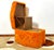 Vintage Orange Ottoman, Italy, 1970s For Sale - Image 13 of 13