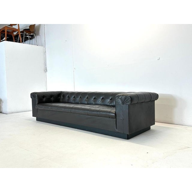 1960s Mid-Century Model 5407 Sofa in Leather by Edward Wormley for Dunbar, 1960s For Sale - Image 5 of 18