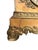 Stone Clock Antique Marble With Sculpture and Brass Accent Mantel French Decor For Sale - Image 7 of 11