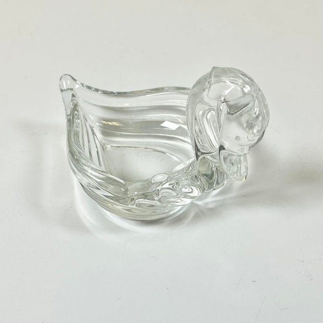 1950s Vintage Hollywood Regency Art Deco Swan Salt Cellars & Butter Dish - Set of 10. For Sale - Image 10 of 18