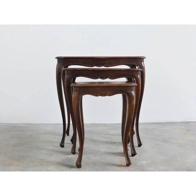 Triptych Coffee Tables, 1950s, Set of 3 For Sale - Image 3 of 9