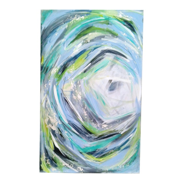 "Spring Break" Large Acrylic on Canvas Abstract Painting For Sale