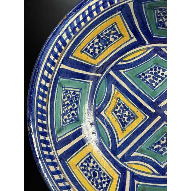 Antique Moroccan Earthenware Bowl by Ghotar, 1800s For Sale - Image 4 of 16