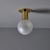 1970s Motoko Ishii Opaline Glass and Metal Ceiling or Wall Light for Staff Leuchten For Sale - Image 10 of 18