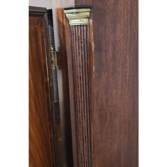Antique Early 19 C New England Roxbury Style Tall Case Clock Wilson Dial For Sale In Cleveland - Image 6 of 15