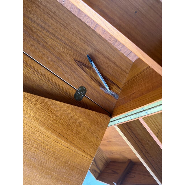 Mid-Century Danish Modern Teak “Magic Box” Folding Desk by Niels Erik Glasdam Jensen for Vantinge Møbelindustri For Sale - Image 13 of 18