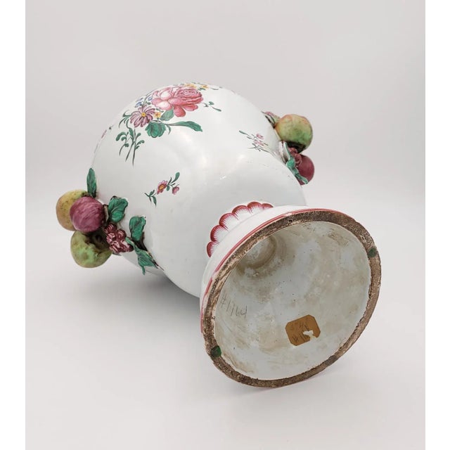 Circa 1960 Large Italian Pottery Covered Jars, a Pair For Sale - Image 12 of 13