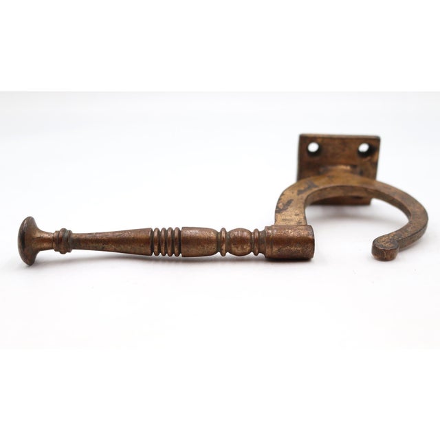Traditional Set of Vintage Spindle Bronze Wall Hooks For Sale - Image 3 of 8