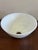 Vintage White Milk Glass Ribbed Cone Lamp Shade For Sale - Image 4 of 8