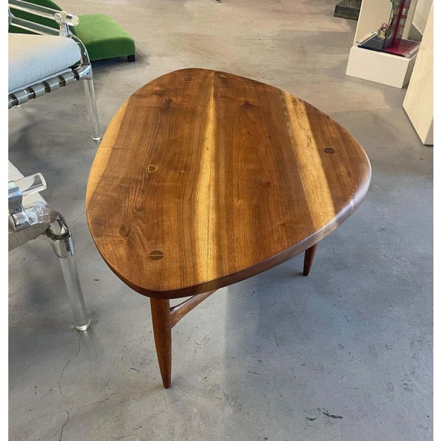 Mid 20th Century Scandinavian Guitar Pick Leaf Table For Sale - Image 9 of 13