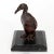 Bronze Vintage Miniature Bronze Cormorant Figurine or Sculpture For Sale - Image 8 of 11
