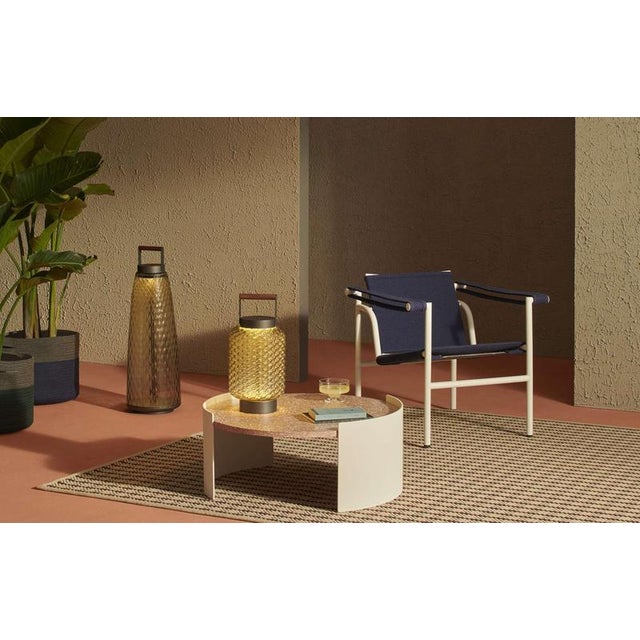 Ficupala Arc Lamp in Blown Glass and Iroko Wood from Cassina For Sale - Image 6 of 7