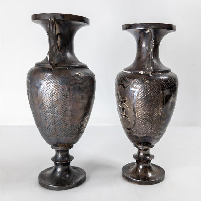 20th Century Pair of Chinese Silver Presentation Vases With Inscriptions, Republic Period For Sale In New York - Image 6 of 13