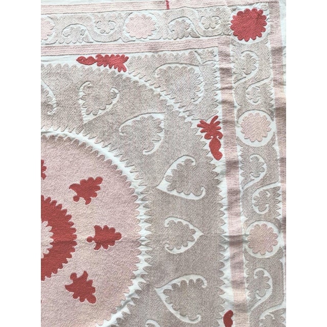 Bohemian Suzani Wall Tapestry For Sale In New York - Image 6 of 9