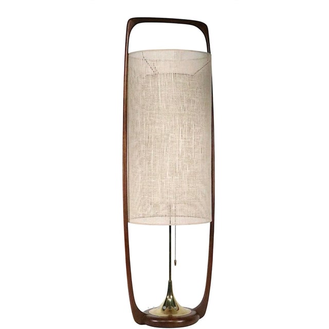 Mid Century Modern Modeline Table Lamp, Design Attributed to Arthur Jacobs, Circa 1950s For Sale - Image 10 of 12