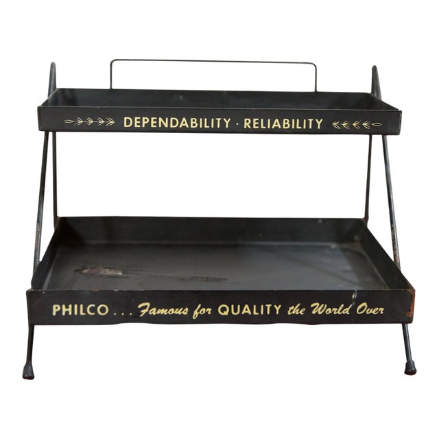 Vintage Mid Century Philco Display Stand For Sale