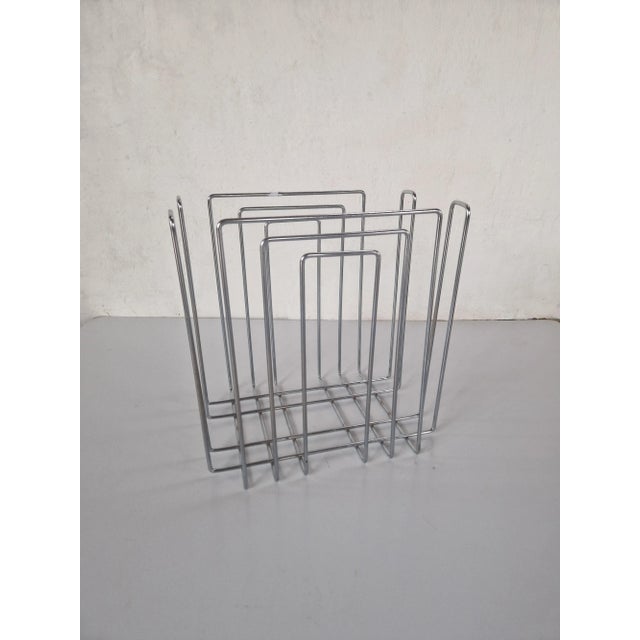 Vintage Magazine Rack by Willi Glaeser, 1980s For Sale - Image 6 of 6