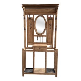 Early 20th Century Oak Entrance Hall Rack For Sale