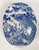 Vintage Chinoiserie porcelain blue and white lidded trinket box featuring elaborate peacock display with interesting...