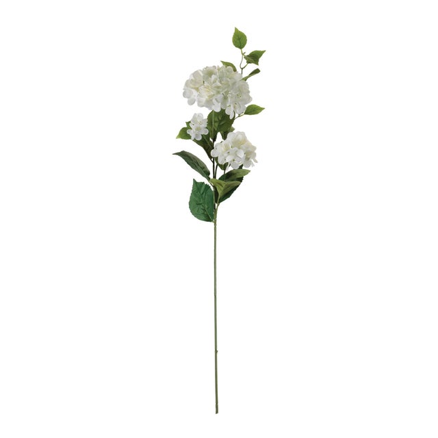 Bring timeless elegance and soft botanical beauty to your decor with this White Hydrangea Spray Set. Featuring multiple...