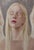 Passage by Kristen Santucci | Oil on Aluminum Panel Portrait of a woman with closed eyes and light hair For Sale