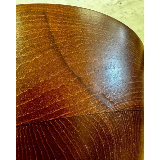 1957 Arthur Espenet Carpenter Teak Bowl With Utensils- 3 Pieces For Sale - Image 10 of 10