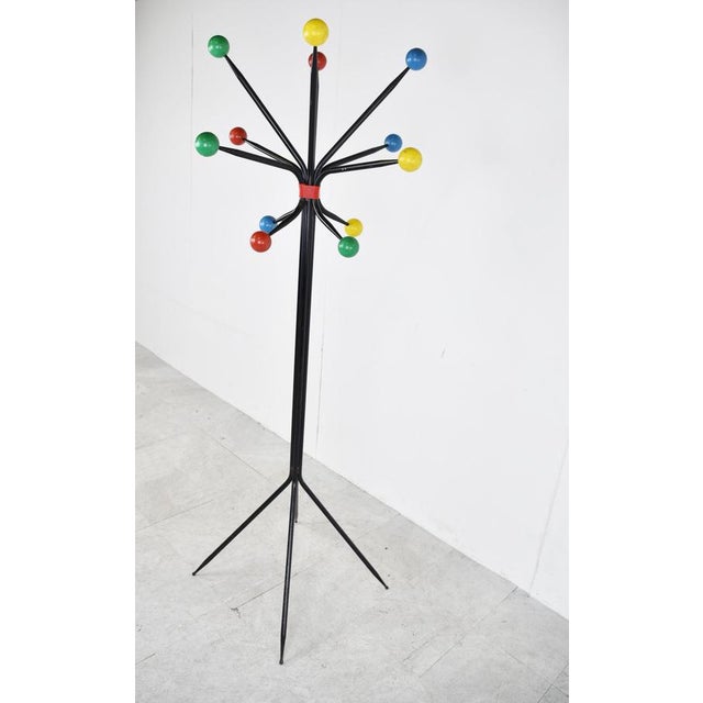Metal Mid-Century Atomic Coat Stand, 1950s For Sale - Image 7 of 10