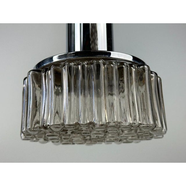 Flame Cascade Lamp in Chrome Glass by Staff Leuchten, Germany, 1970s For Sale - Image 9 of 18