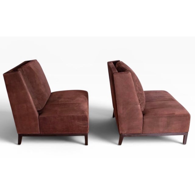 Pair of French Christian Liaigre "Latin" Slipper Chairs For Sale In Philadelphia - Image 6 of 6