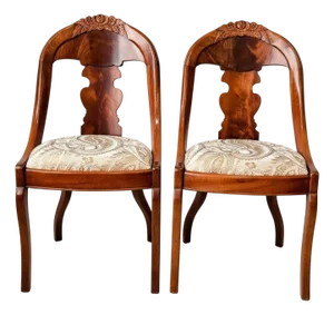 Rococo Revival Side Chairs, c.1845 – Possible Philadelphia Origin, Newly Upholstered