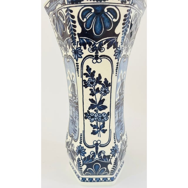 1970s Antique Delft Table Lamp For Sale - Image 5 of 7