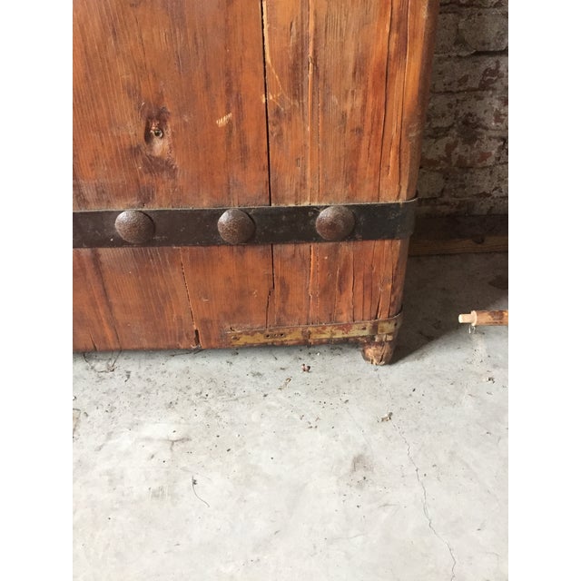 Brown Antique Chinese Doors- a Pair For Sale - Image 8 of 12