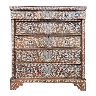 Antique 19th Century Mother of Pearl Dresser For Sale