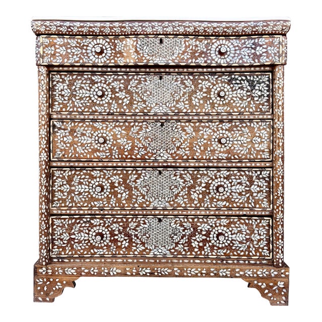 Antique 19th Century Mother of Pearl Dresser For Sale