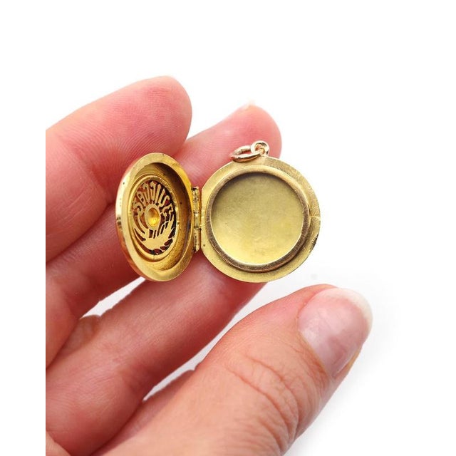 Art Nouveau July Locket Pendant For Sale - Image 4 of 7