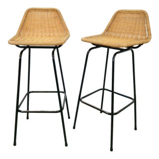 Bar Stools from Rohé Noordwolde, 1960, Set of 2 For Sale