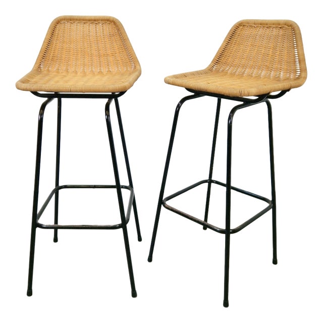 Bar Stools from Rohé Noordwolde, 1960, Set of 2 For Sale
