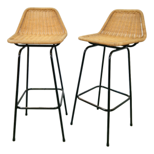Bar Stools from Rohé Noordwolde, 1960, Set of 2