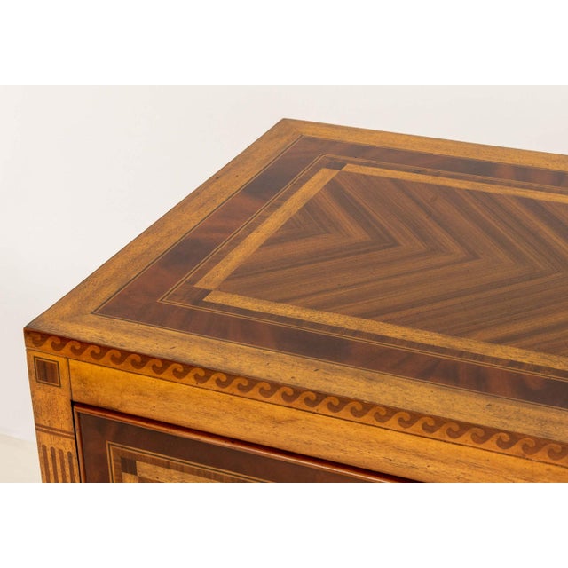 Late 20th Century Maitland-Smith Neoclassical Style Marquetry Buffet For Sale - Image 5 of 11
