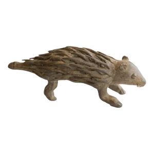 Vintage African Porcupine Sculpture