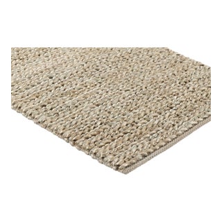 Part & Parcel Goods Jute Weave Rug, 5'x8', Sky Blue For Sale