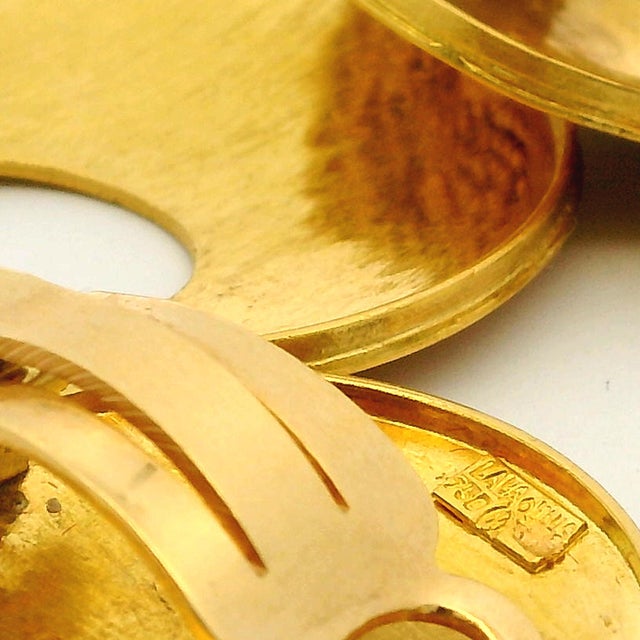 Vintage Ilias Lalaounis 18k Gold Ancient Revival Drop Earrings, Greece, A Pair For Sale - Image 12 of 13