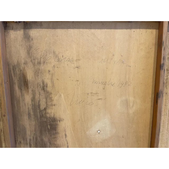 Italian Decorative Mixed Technique Triptych, 1987, Set of 3 For Sale - Image 10 of 13