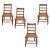 Antique American Classical Walnut Wood Chairs With Caned Seats - Set of 4 For Sale - Image 14 of 14