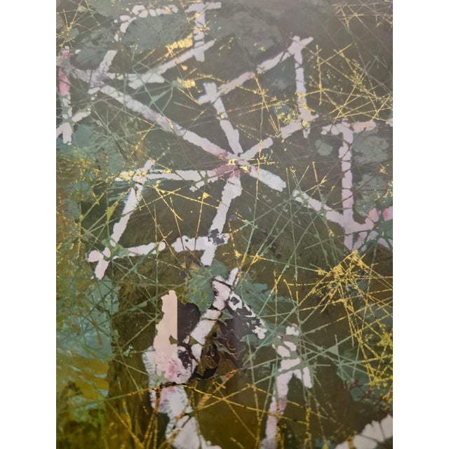 Mid-Century Modern Low Table in Painted Glass and Brass by Dubè for Fontana Arte, 1960s For Sale - Image 3 of 13