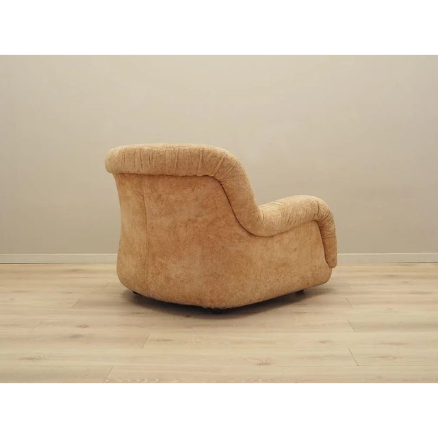 Textile Italian Beige Armchair, Italy, 1960s For Sale - Image 7 of 15