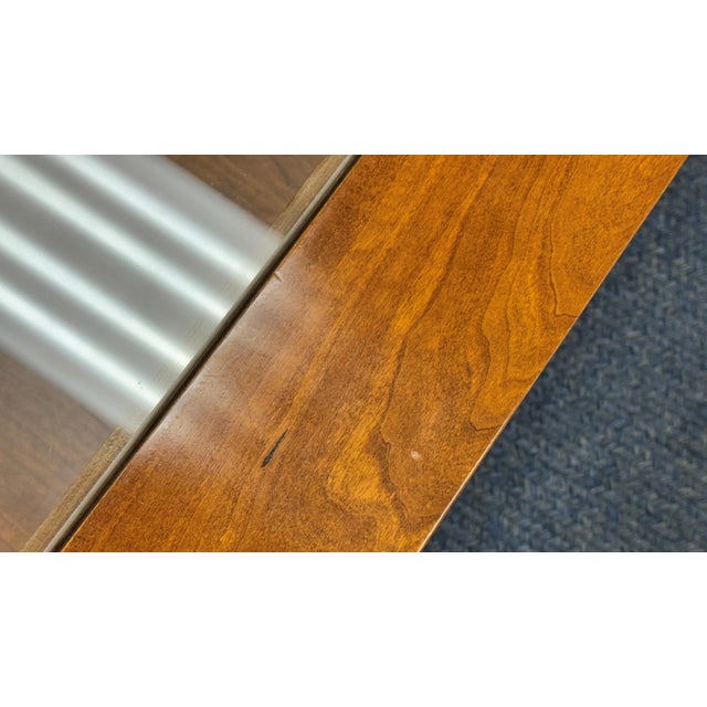 Vintage Stickley Glass Top Cocktail or Coffee Table For Sale - Image 12 of 17