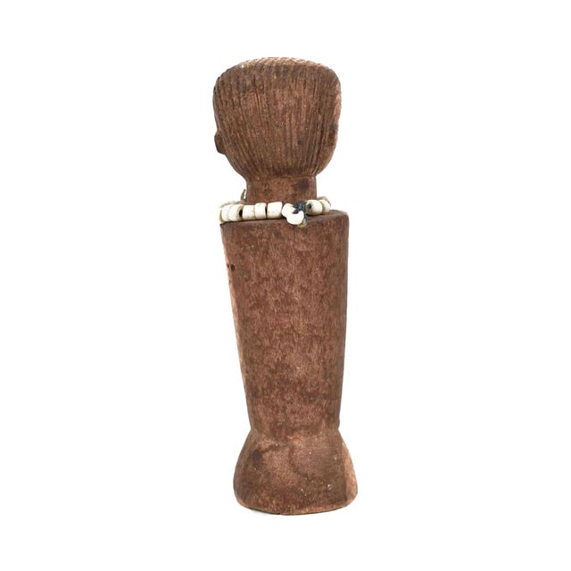 Early 20th Century Tabwa Miniature Wood Doll For Sale - Image 4 of 5