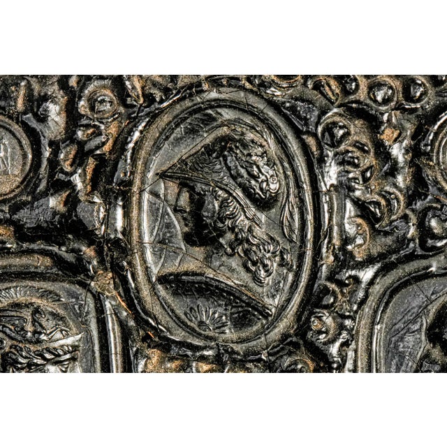 Rare Victorian Gutta-Percha Wax Seal Style Antique Calling Card Case Neoclassical English Art Collectible For Sale - Image 4 of 18